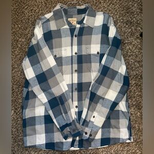 Blue and Gray Checkered Shirt